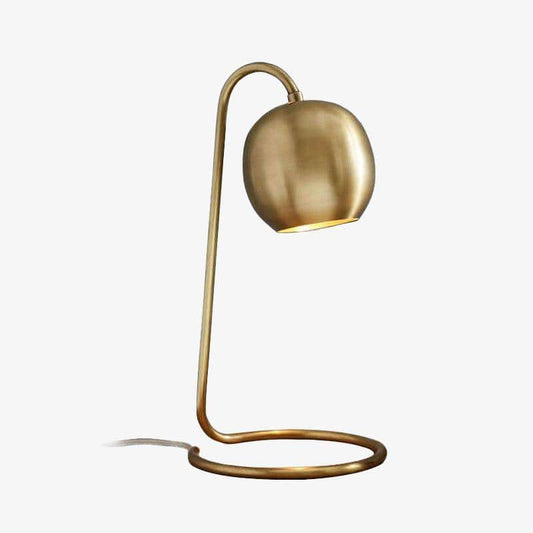 Designer guld LED bordslampa med Loft metall lampskärm
