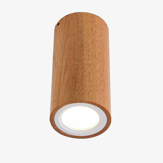 Modern LED-kub träspotlight Loft stil