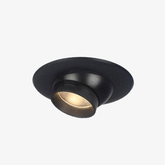 Modern svart halvinfälld LED-spotlight Light Zoom