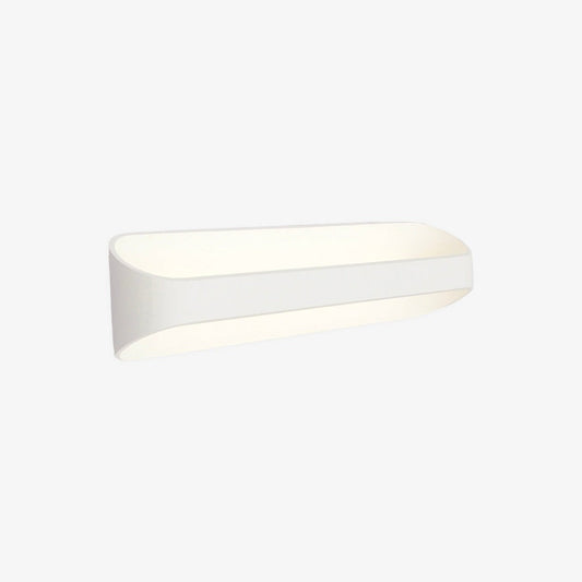 Sconce vit aluminium LED design vägglampa