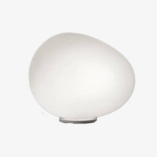 Designer LED-bordslampa med vit stensatmosfär Dekor