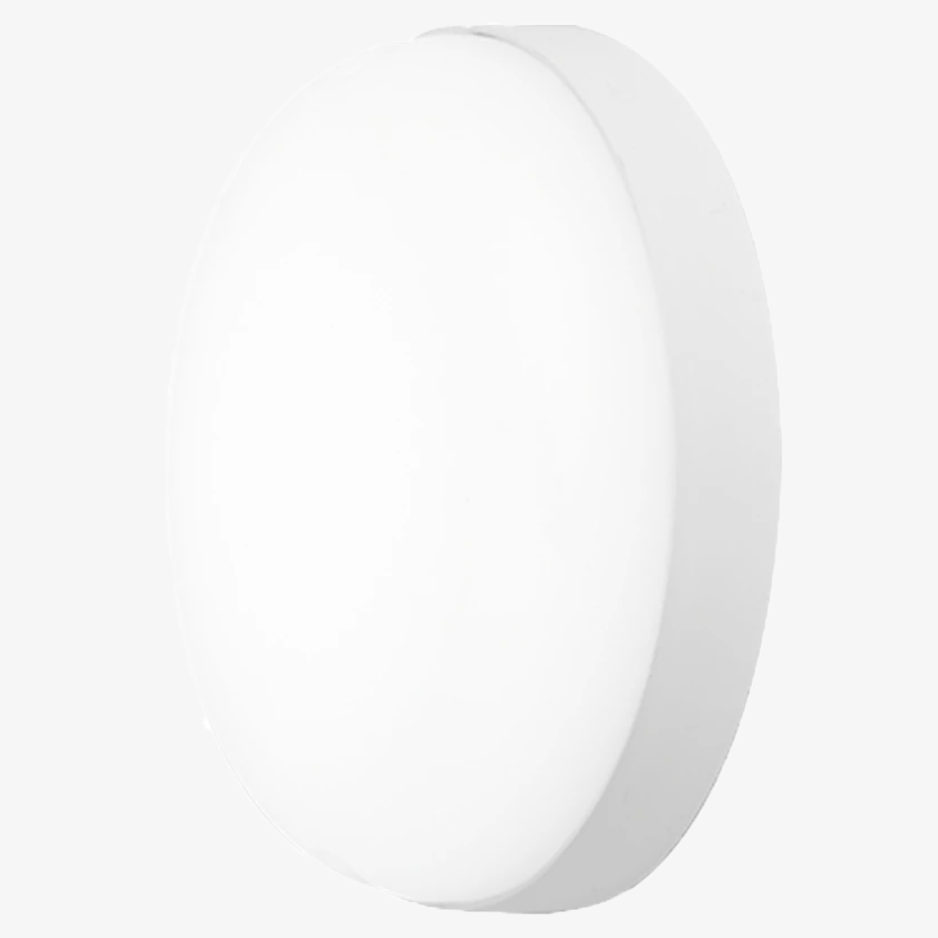 Modern vit LED-vägglampa inomhus
