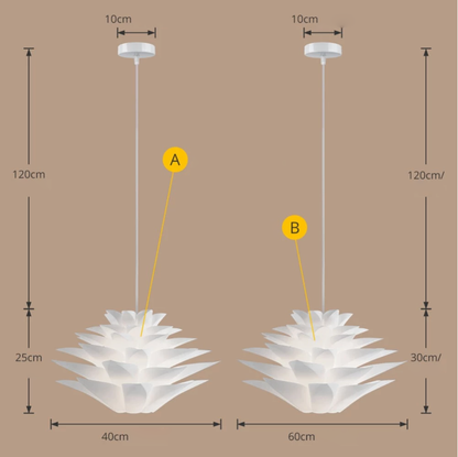 LED blomsterhängande ljus 40cm eller 60cm
