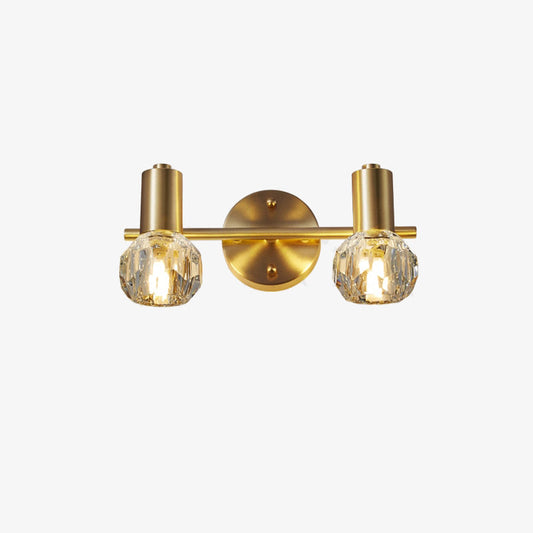 Altesse lyxig guldkristall LED-vägglampa