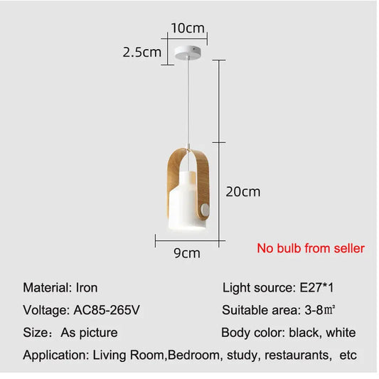 Japansk sänglampa i nordisk stil Trärestaurang Vardagsrum Sovrumsljus Modern Minimalistisk designbelysning