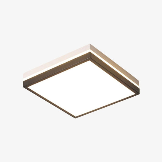 Modern LED-taklampa geometrisk form vit och svart Chelsea