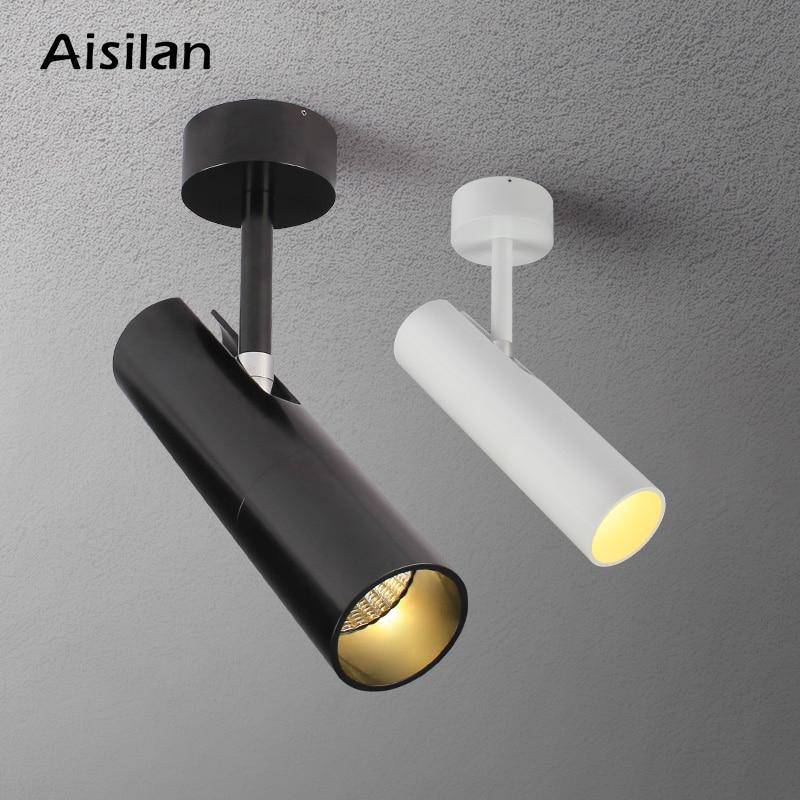 Design spotlight LED justerbar aluminium cylinder Light