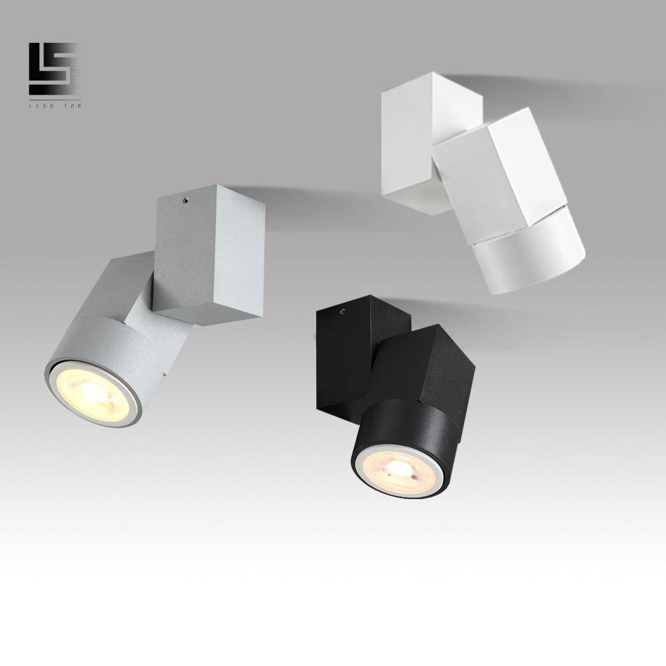Modern LED-spotlight med aluminiumkub