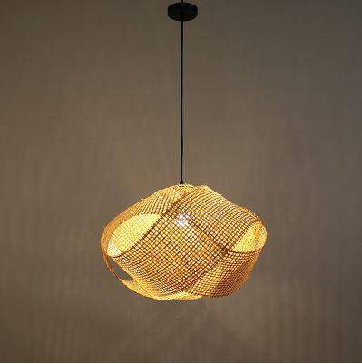 Designer sammanflätad bambu taklampa Personality