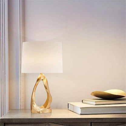 Modern design LED-bordslampa med vit lampskärm Créative