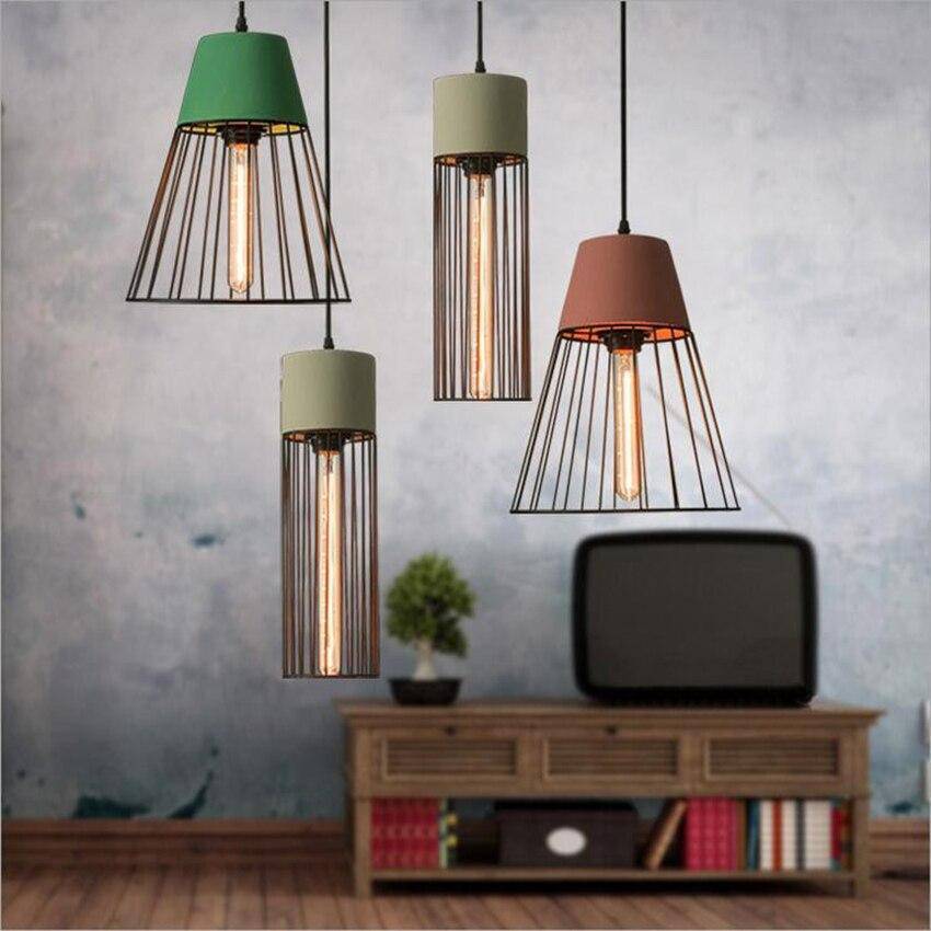 Designer LED-lampa i metall i retro burstil Coffee