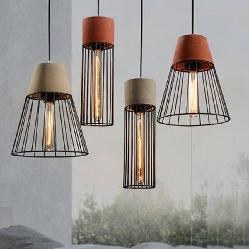 Designer LED-lampa i metall i retro burstil Coffee