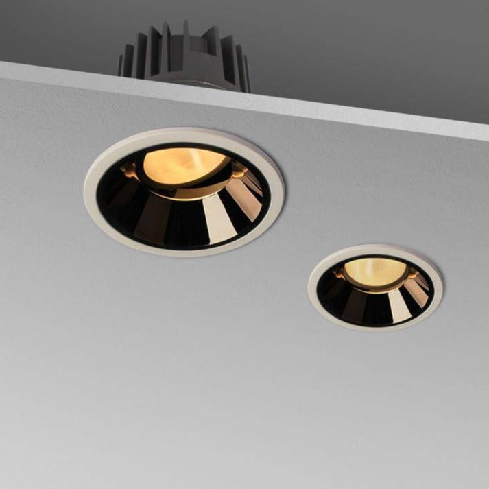 Design infälld LED-spotlight i koppareffekt aluminium