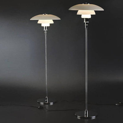 Designer svart eller krom LED-golvlampa Créative