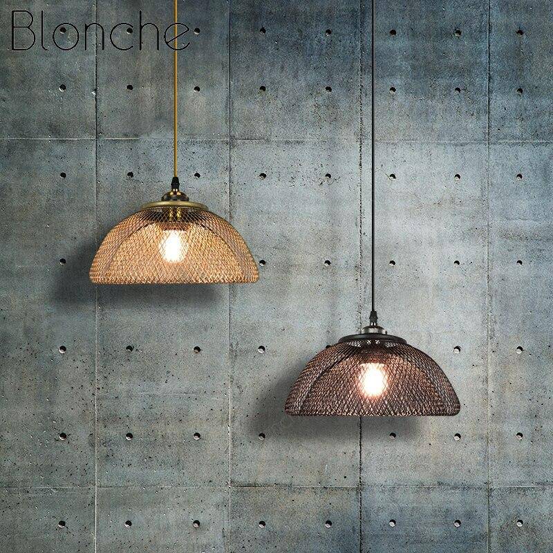 Retro LED hänglampa i industriell stil metall Hang