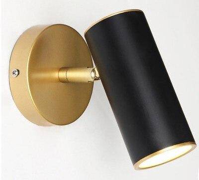 LED design vägglampa med luftskepp sport i guld eller svart metall Light