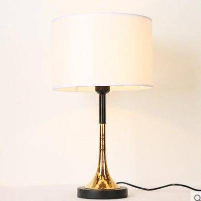 Designer LED bordslampa med cylindrisk lampskärm
