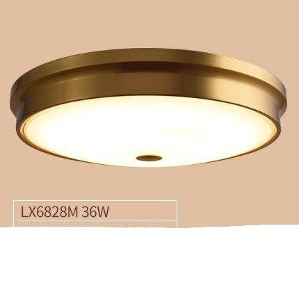 Designer rund LED-taklampa av metall med tjocka kanter