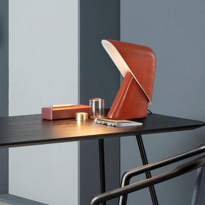 Designer LED bordslampa med färgglad trekantig lampskärm Luxury