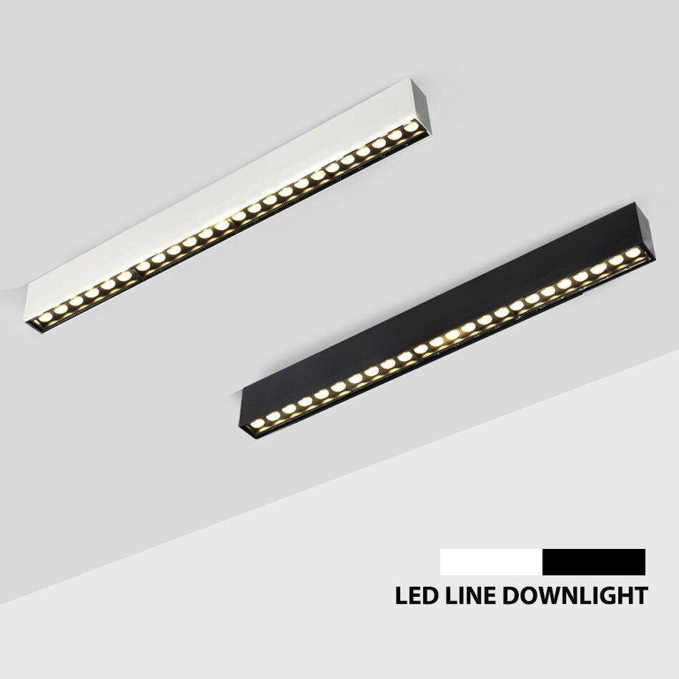 Modern linjär LED-spotlight i aluminium