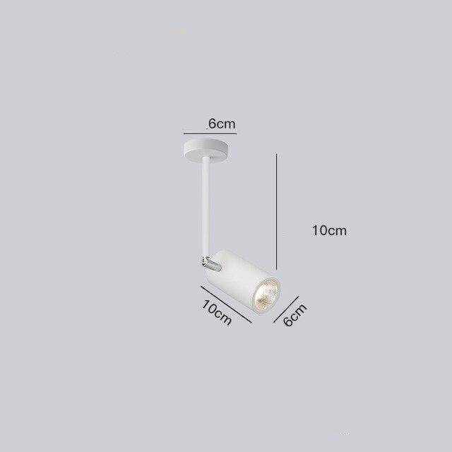 Modern LED cylinderspotlight Diano i aluminium