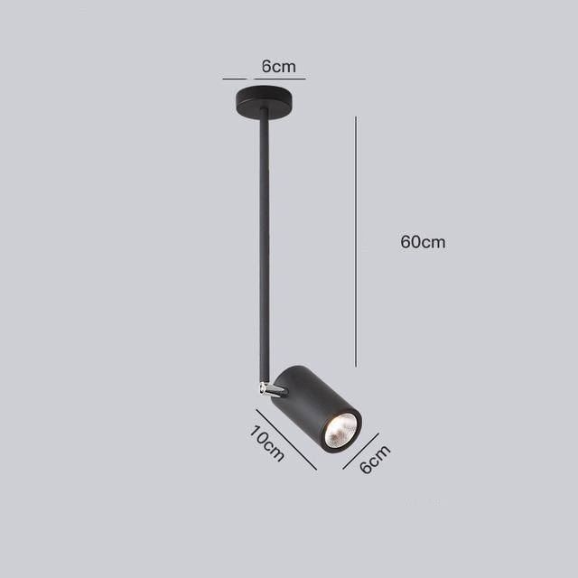 Modern LED cylinderspotlight Diano i aluminium