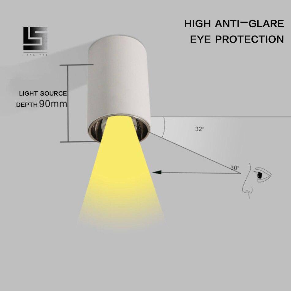 Modern LED-spotlight i rundad aluminium
