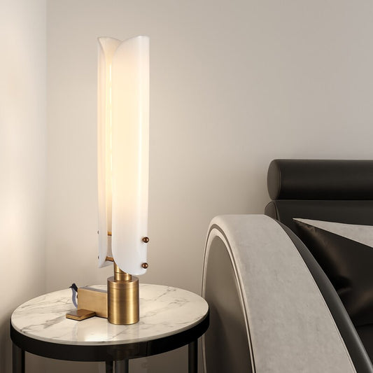 Tinella cylindrisk design bordslampa i stål