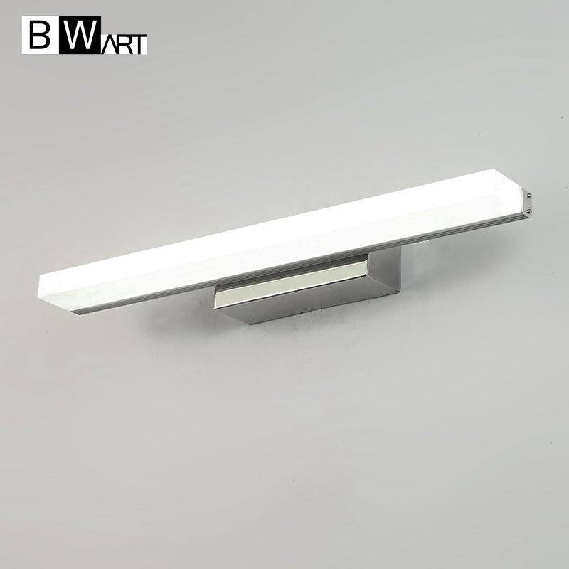 Bwart LED-spegelvägglampa i aluminium