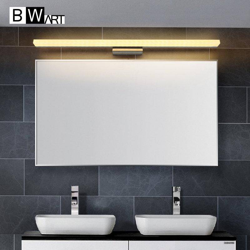 Bwart LED-spegelvägglampa i aluminium