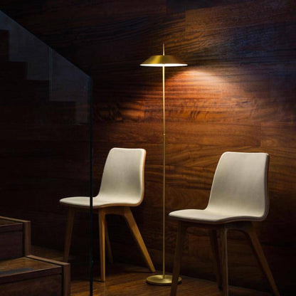 Designer golvlampa med konisk färgad lampskärm Contemporary