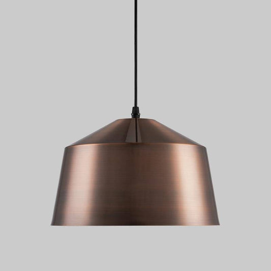 Designer LED-pendellampa med kopparlampskärm i Loft-stil