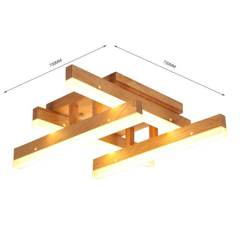 Ljus Loft LED-taklampa i trä