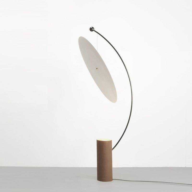 Modern rundad LED-designgolvlampa Art