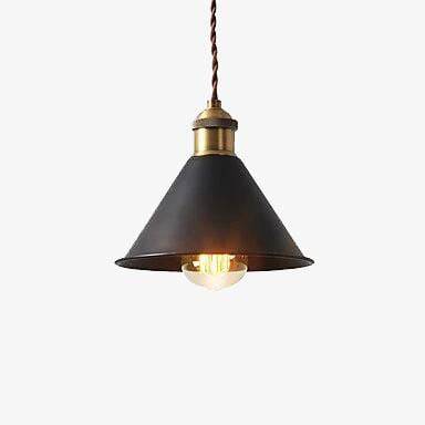 Designer LED-pendellampa med loft lampskärm i metall i industriell stil