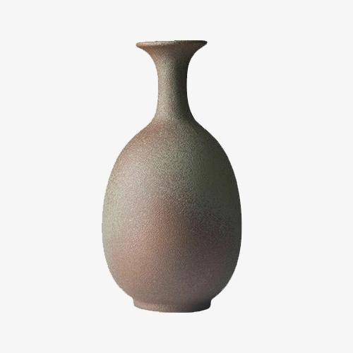 Rundad keramikvas i japansk stil